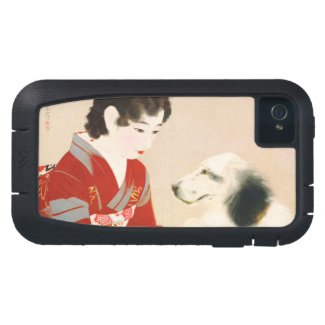 Shinsui Ito Shufu No Tomo Pet Dog japanese lady