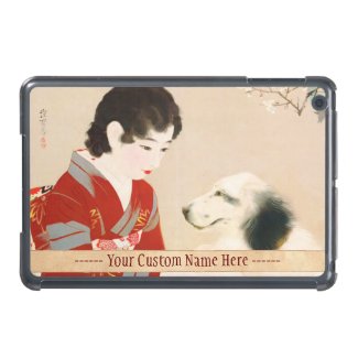 Shinsui Ito Shufu No Tomo Pet Dog japanese lady Case For iPad Mini