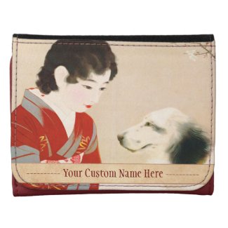 Shinsui Ito Shufu No Tomo Pet Dog japanese lady Wallets