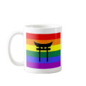 Shinto Gay Pride Flag mugs
