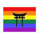 Shinto Gay Pride Flag Post Card