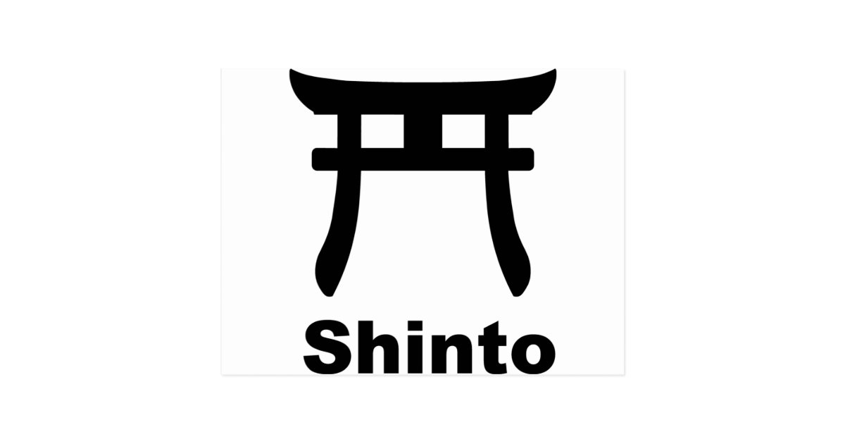 Shinto Symbol Postcard Zazzle