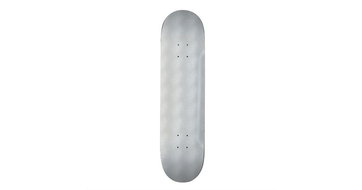 Shiny Aluminum Skateboard Deck Zazzle