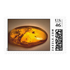 Shiny Amber Gemstone stamp