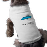 Shiny blue alligator dog tshirt