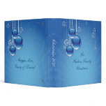 Shiny Blue Ornaments Star Background Photo Album binders