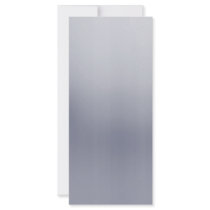 Shiny Brushed Aluminum Textured Customized Rack Card