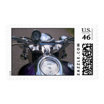 Shiny Chrome Motorcycle Postage