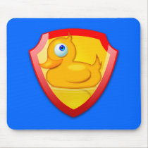Shiny Defender Duck mousepads