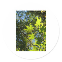 shiny green leafs stickers by Elfain shiny green leafs stickers