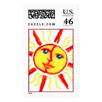 Shiny. Happy. Sun. postage