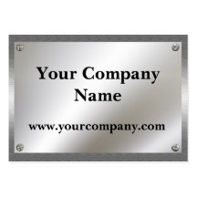 Shiny Metal With Screws Business Cards