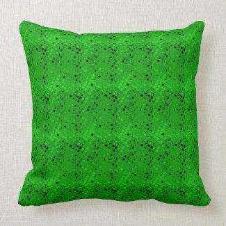 Shiny Metallic Girly Green Diamond Sissy Sassy Throw Pillow