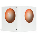 Shiny orange ball simple design graphic image binders