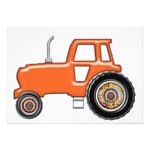 Shiny Orange Tractor Custom Announcements