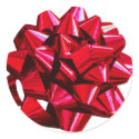 Shiny Red Bow stickers by malibuitalian Shiny Red Bow stickers