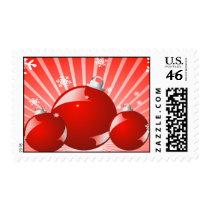 shiny red christmas balls postage by dooni_notebooks shiny red christmas balls postage