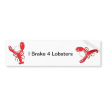 Shiny Red Lobster Bumper Stickers