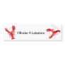 Shiny Red Lobster Bumper Stickers