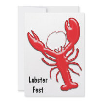Shiny Red Lobster Invites