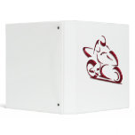Shiny Red Metallic Motorcycle Racer Binder