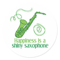 Shiny Saxophone stickers by marchingbandstuff Shiny Saxophone stickers
