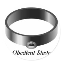 Shiny Sex Slave Collar Stickers