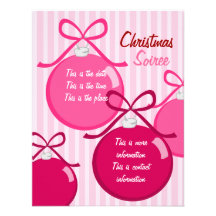 Shiny Spiffy Ornamants Personalized Invitation