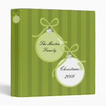 Shiny, Spiffy Ornaments 3 Ring Binders