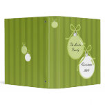 Shiny, Spiffy Ornaments 3 Ring Binders