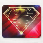 Shiny Yellow Outline Superman Logo Mousepad