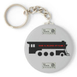 Ship and Travel By Railroad Train Key Chains