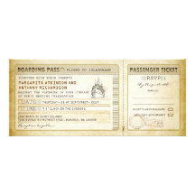 ship boarding pass wedding tickets-invites & rsvp
