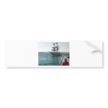Ship Boat Sailing Water Pier bumper stickers by lifesphere Ship Boat Sailing Water Pier bumper stickers