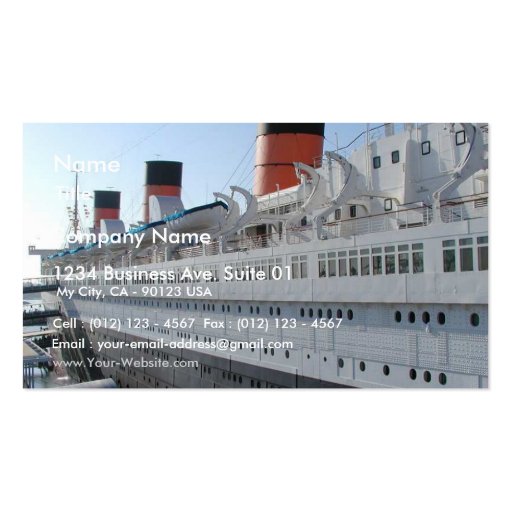 Ship Business Card Template