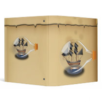 Ship in a Bottle 3 Ring Binders