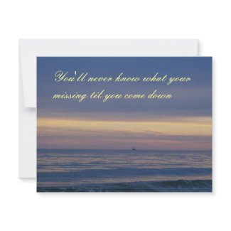 Ship Lost At Sea invitation