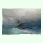 Ship on Stormy Seas Ivan Aivazovsky seascape storm kitchen towels