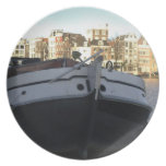 Ship on the Amstel River, Amsterdam Dinner Plate