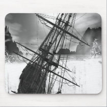 Ship Over The Falls Mouse Pad mousepads