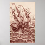ship vs. octopus poster