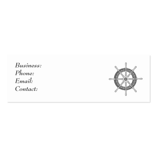 Ship Wheel Business Cards (front side)