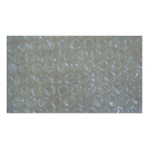 Shipping Business Card On Bubble Wrap (back side)