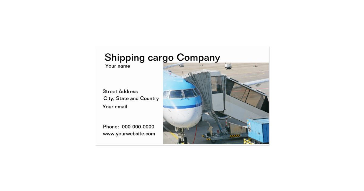 Shipping cargo delivery business card Zazzle