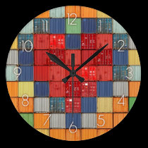 Shipping Container Heart wall clocks