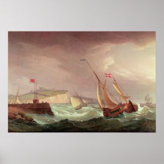 Shipping off Dover Poster