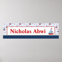 Ships Ahoy! Banner C Posters