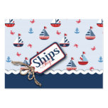 Ships Ahoy! Gift Tag 2 Business Card Template