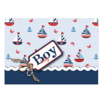 Ships Ahoy! Gift Tag Business Card Template