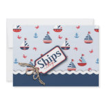 Ships Ahoy! Invitation Card 2